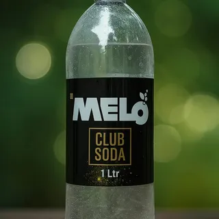 Le Melo 1 litre Club Soda bottle